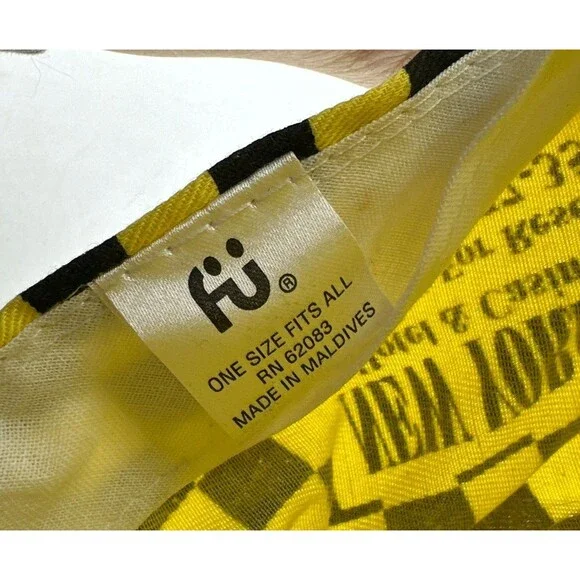 Baseball Cap New York Casino Las Vegas Taxi Cab Snapback Vintage Checkered - Picture 12 of 13